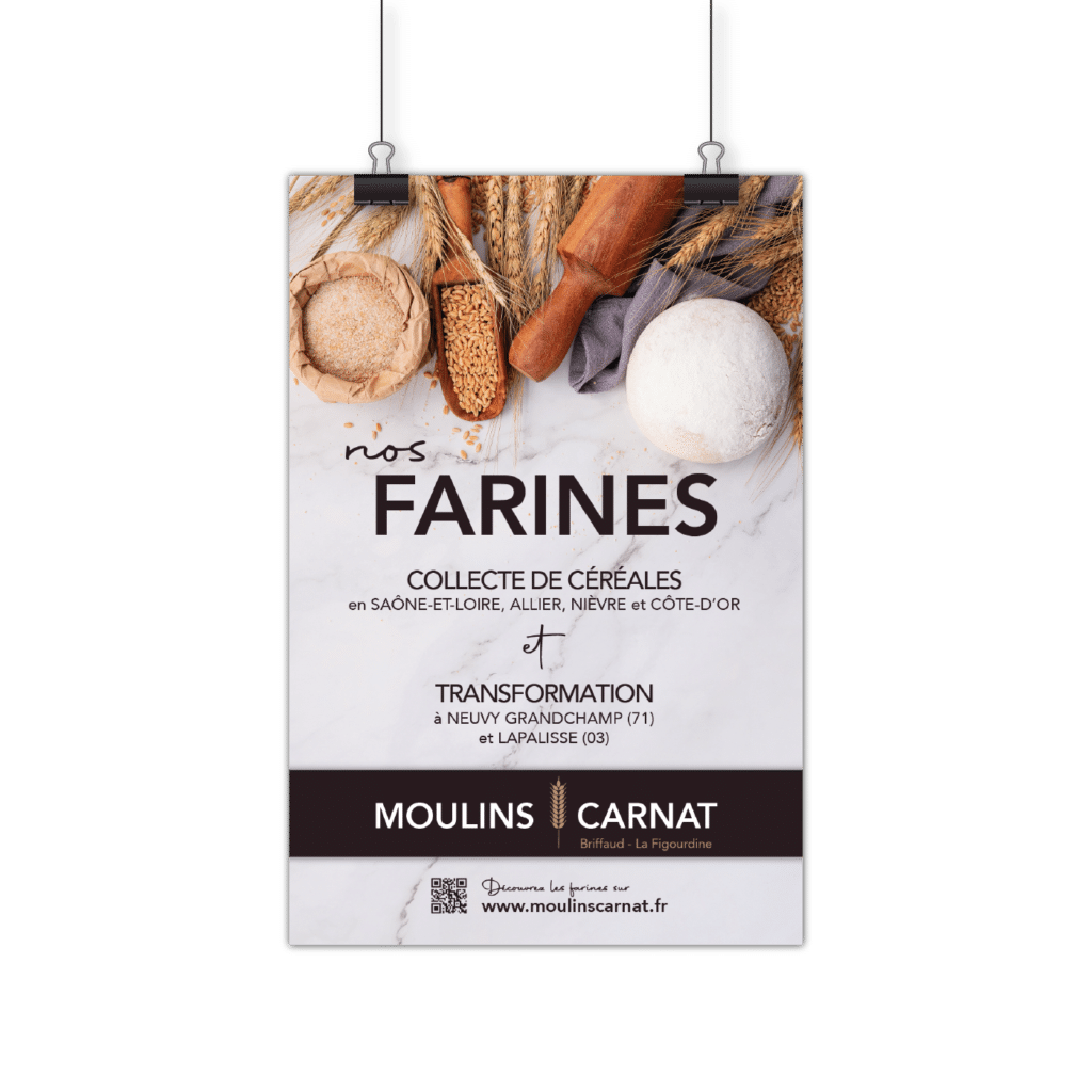 Affiche Moulins Carnat Minoterie Tecknyscene Esprit'Com