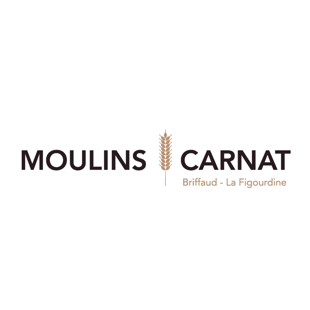 Logo Moulins Carnat - Briffaud-La Figourdine - création graphique logo Tecknyscene Esprit'Com